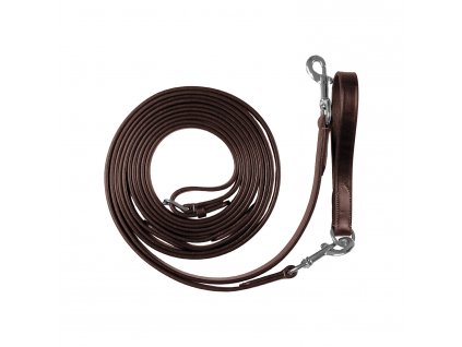 Equestro leather draw reins