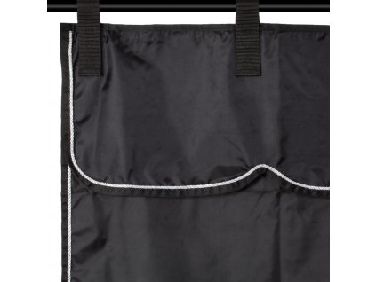 stable curtain black black silver