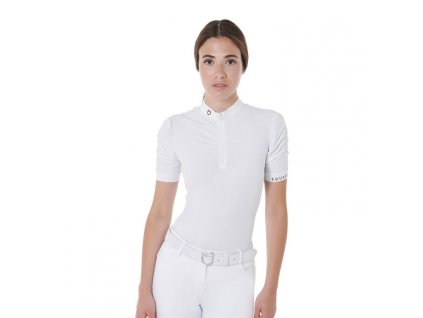 0045531 womens slim fit polo shirt with curly sleeves etw00144 750