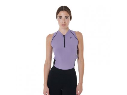 0045527 womens slim fit sleeveless training polo shirt etw00151 750