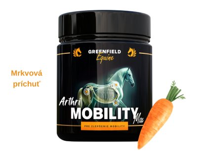 Arthri Mobility Max Greenfield Equine s mrkvovou príchuťou - komplexná kĺbová výživa pre kone 1 kg/ 2 kg