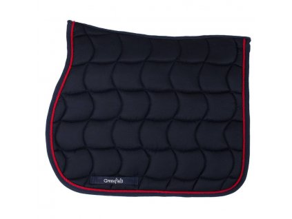 Saddle pad showjumping Greenfield - navy/navy - red