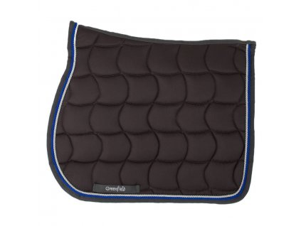 Saddle pad showjumping Greenfield - grey/grey - silver/royal blue