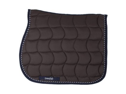 Saddle pad showjumping Greenfield - grey/navy mix