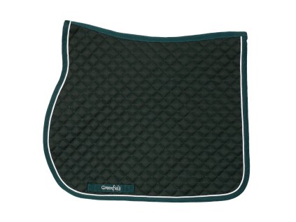 Saddle pad showjumping piping Greenfield - green/green - white