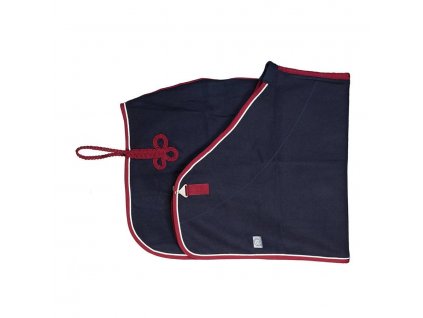 Woolen rug Greenfield - navy/burgundy - white