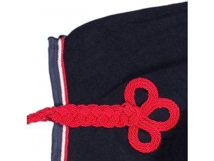 Riding sheet fleece Greenfield - navy/navy - white/red
