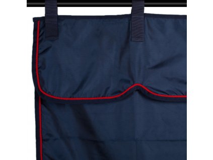 Stable curtain Greenfield - navy/navy - red