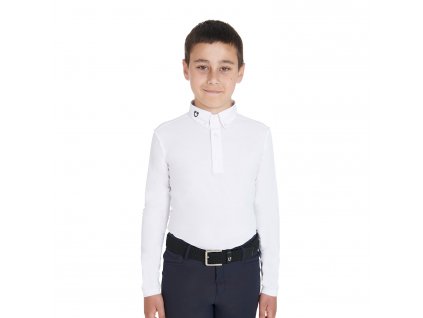 Equestro Avatis boy's competition long sleeved polo shirt