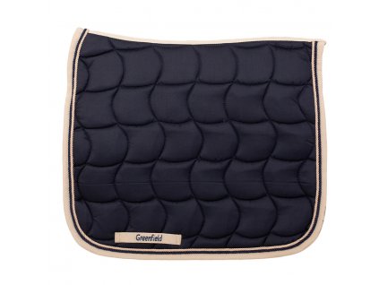 Dressage saddle pad Greenfield - navy/beige - navy/beige