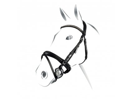 Uzdečka Equestro Crank so švédskym nánosníkom