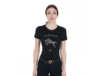 Equestro Jumping women´s slim fit t-shirt