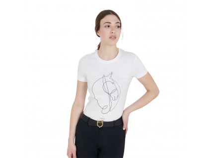 Equestro Horse Sketch women´s slim fit t-shirt