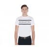 Equestro men's slim fit cotton t-shirt with contrasting lettering