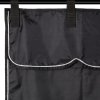 stable curtain black black silver