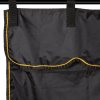stable curtain black black gold