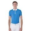 0045540 mens short sleeve polo shirt with zip and mesh trim etm00146 750