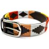Greenfield Equine Orange/White/Red/Yellow leather belt