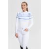 Womens Equestrian Competition Shirt blue Hazel