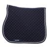 Pony saddle pad piping Greenfield - navy/navy - white