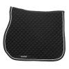 Pony saddle pad piping Greenfield - black/black - white