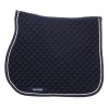 Saddle pad showjumping piping Greenfield- navy/navy - white
