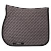 Saddle pad showjumping piping Greenfield - grey/black - black