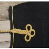 Riding sheet fleece Greenfield - black/black - gold