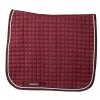 Dressage cookies saddle pad Greenfield - burgundy/burgundy - silver