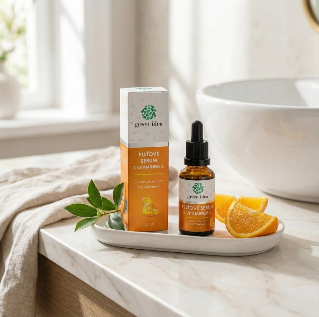 Pleťové sérum s vitamínem C Green idea
