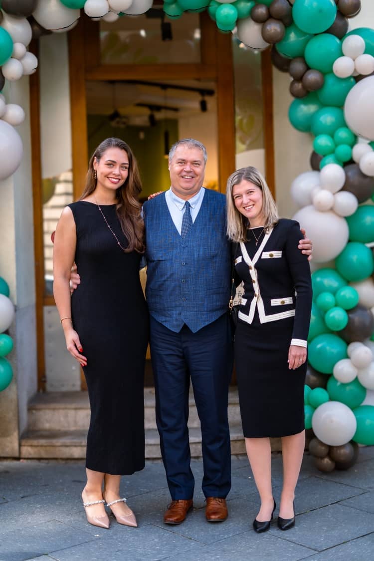 Jiří Pantůček s dcerami