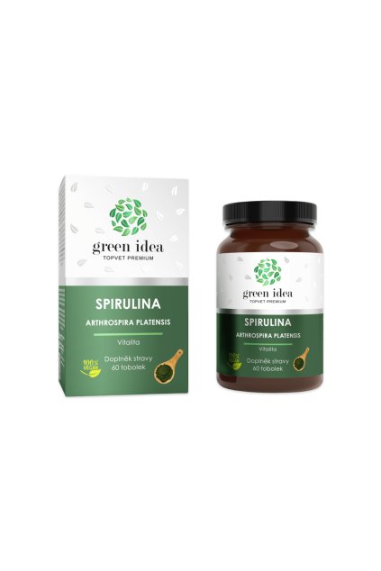 Spirulina bylinný extrakt - tobolky