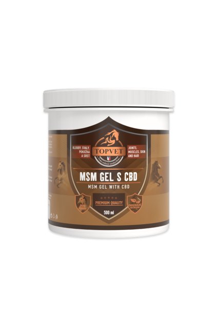 MSM gel s CBD