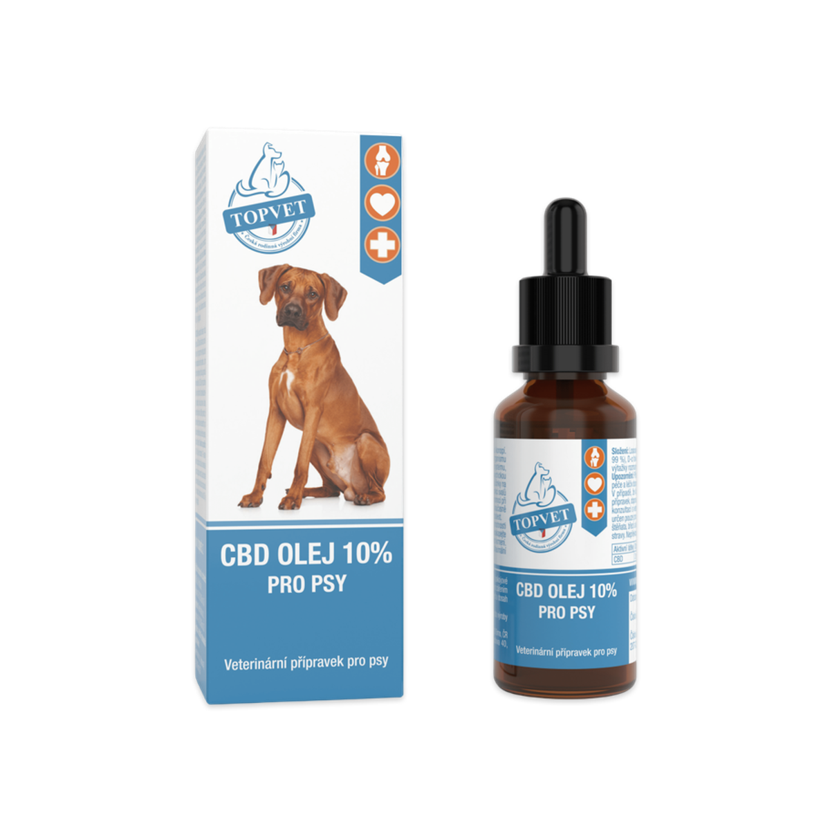 Levně Topvet CBD olej 10% pro psy 10 ml