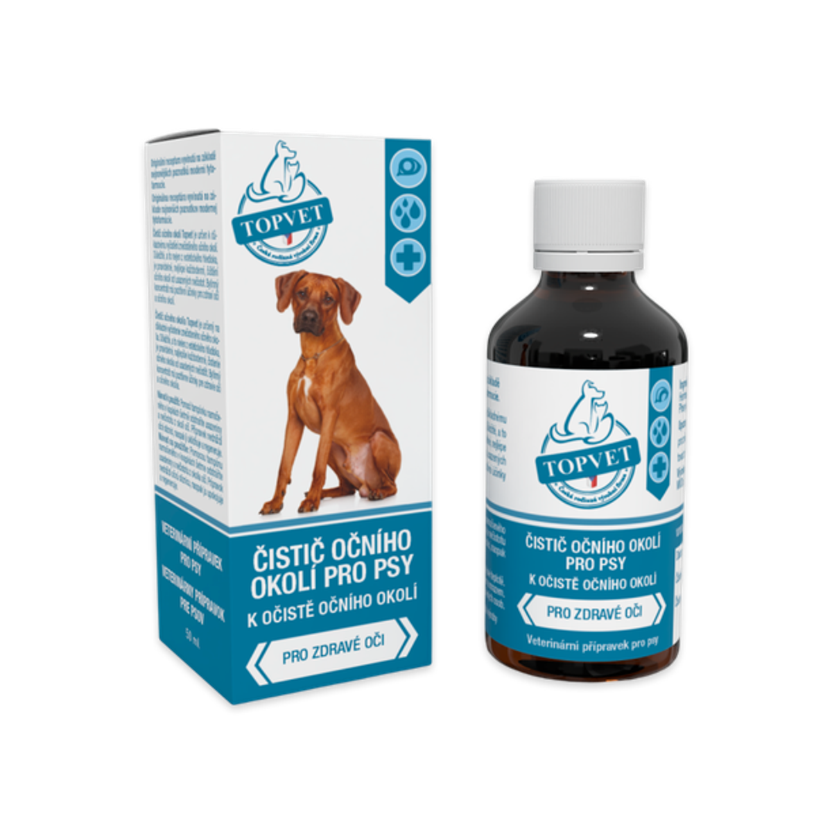 Levně Topvet Čistič očního okolí pro psy 50 ml