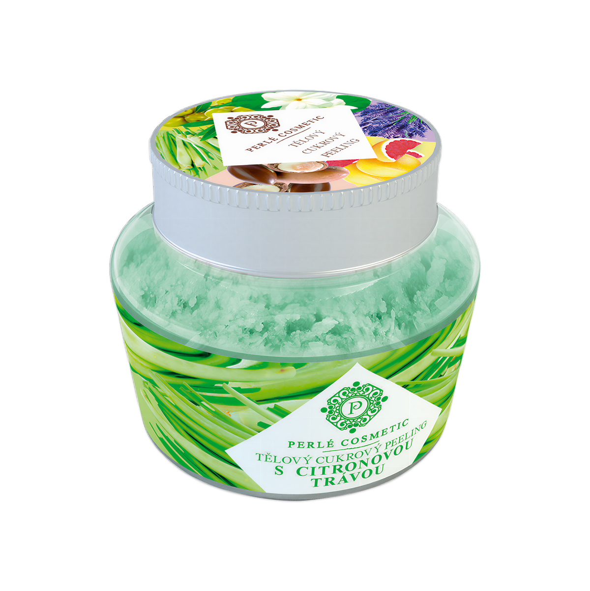 Levně Perlé Cukrový peeling s citronovou trávou 200 g