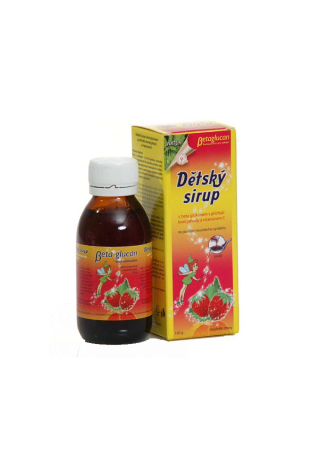 Levně Liečive rastliny Dětský sirup s příchutí lesní jahody a vitam. C 130 g
