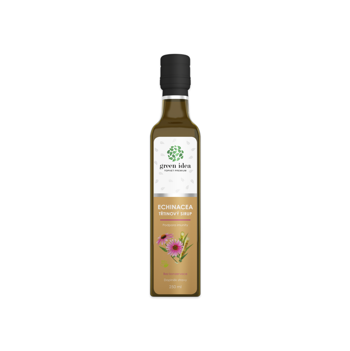 Levně Echinacea sirup - třtinový 250 ml Pro podporu imunity a obranyschopnosti