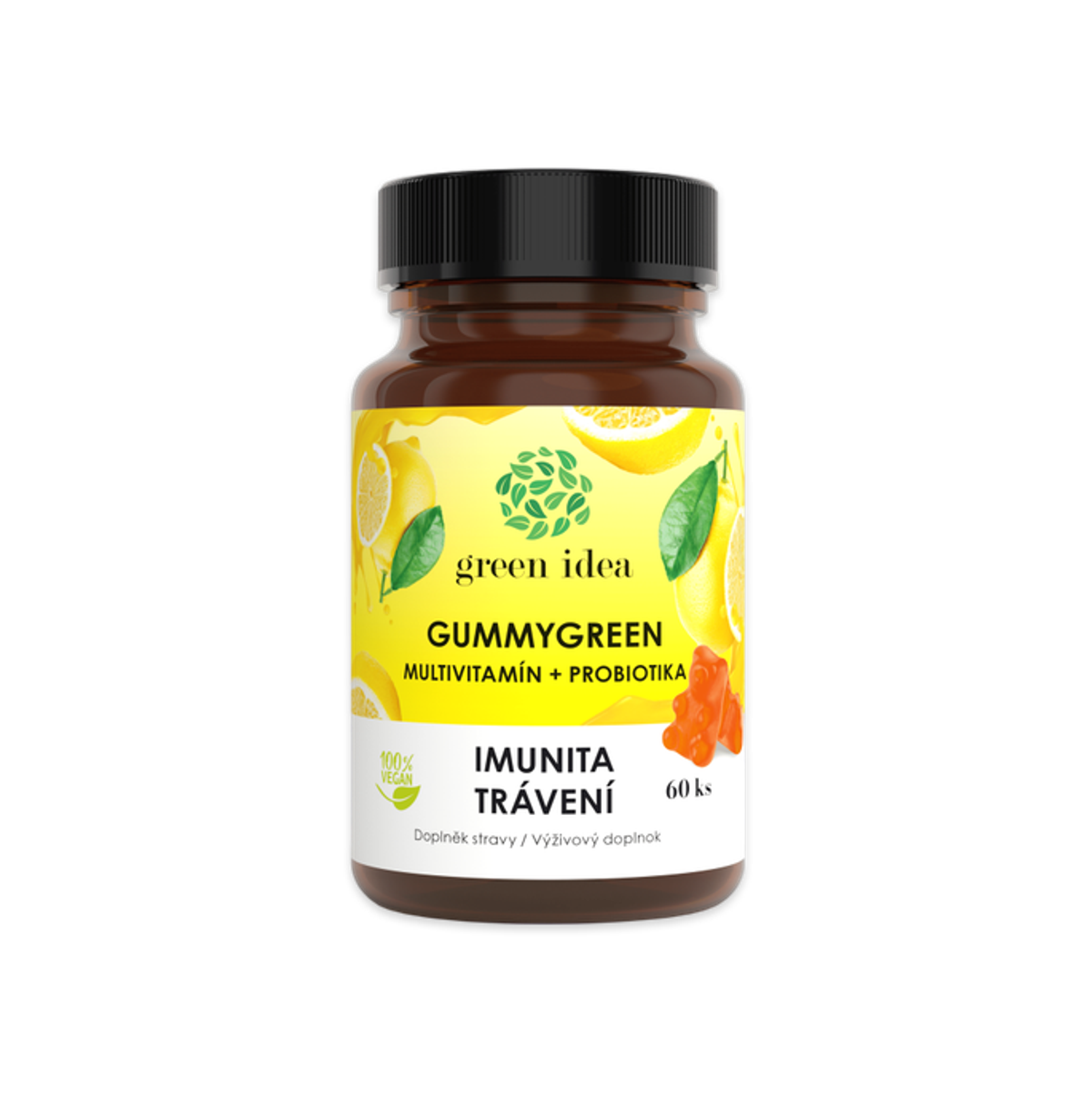 Levně Gummygreen - Multivitamín + probiotika 60 ks