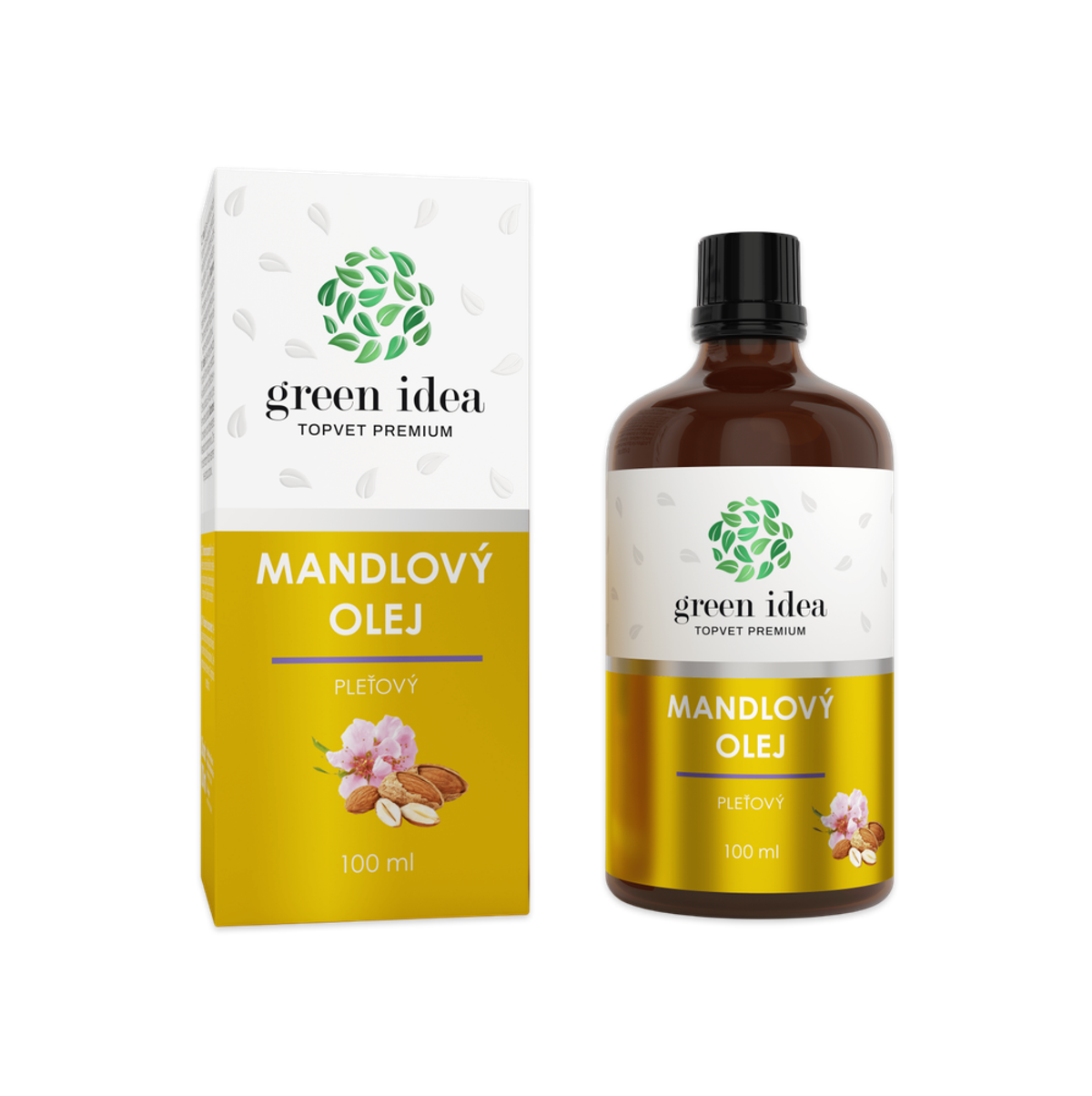 Levně Mandlový pleťový olej 100 ml Masážní pleťový olej pro suchou a citlivou pleť