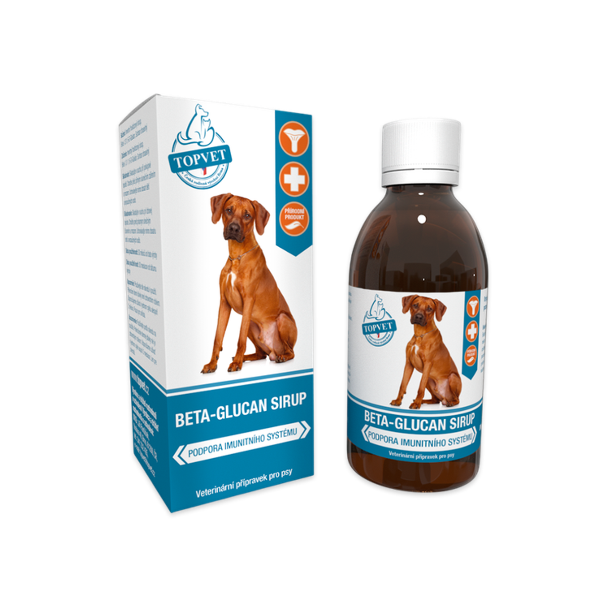 Levně Topvet Sirup Beta-Glucan pro psy 200 ml