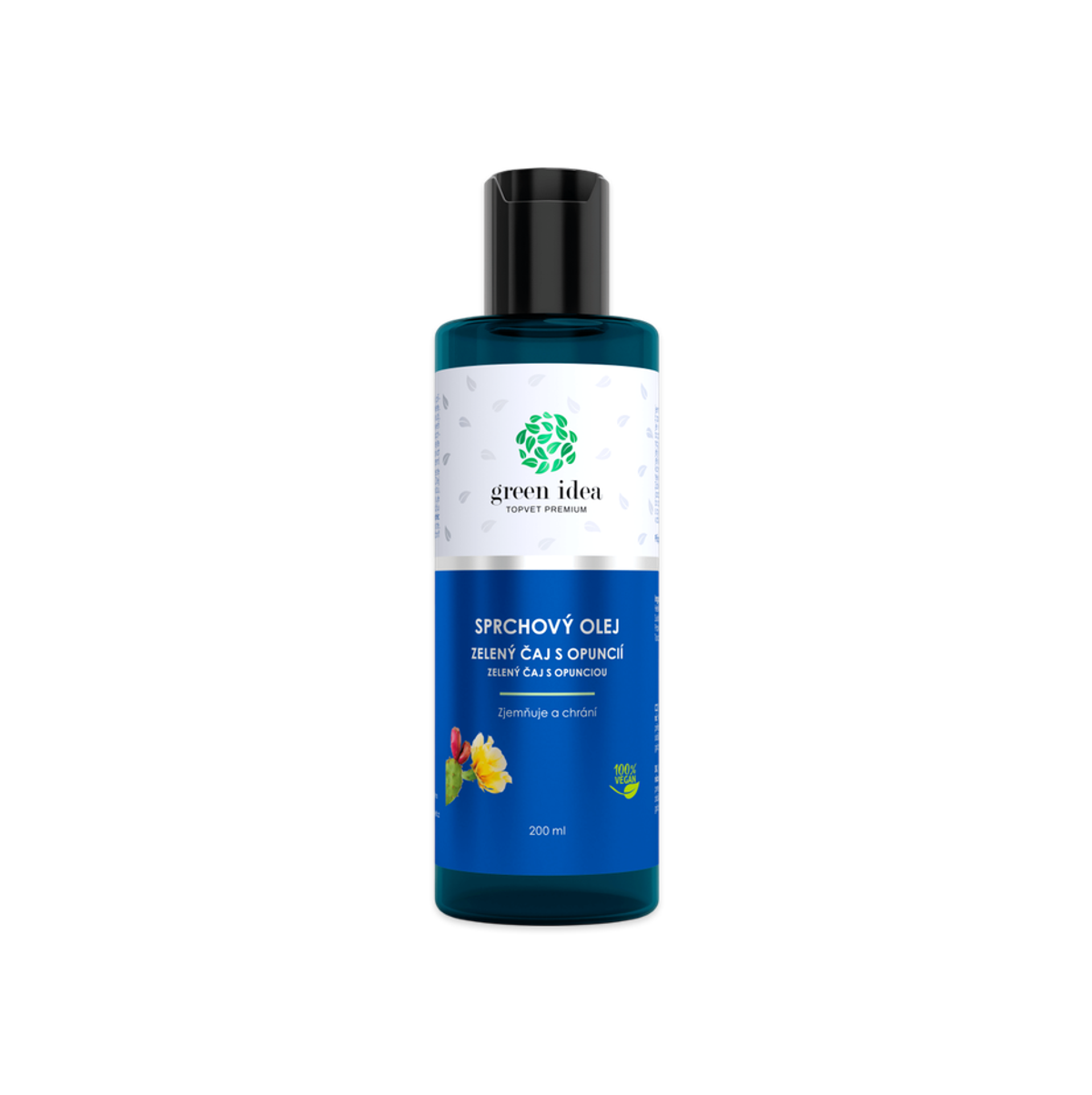 Levně Sprchový olej - Zelený čaj s opuncií 200 ml