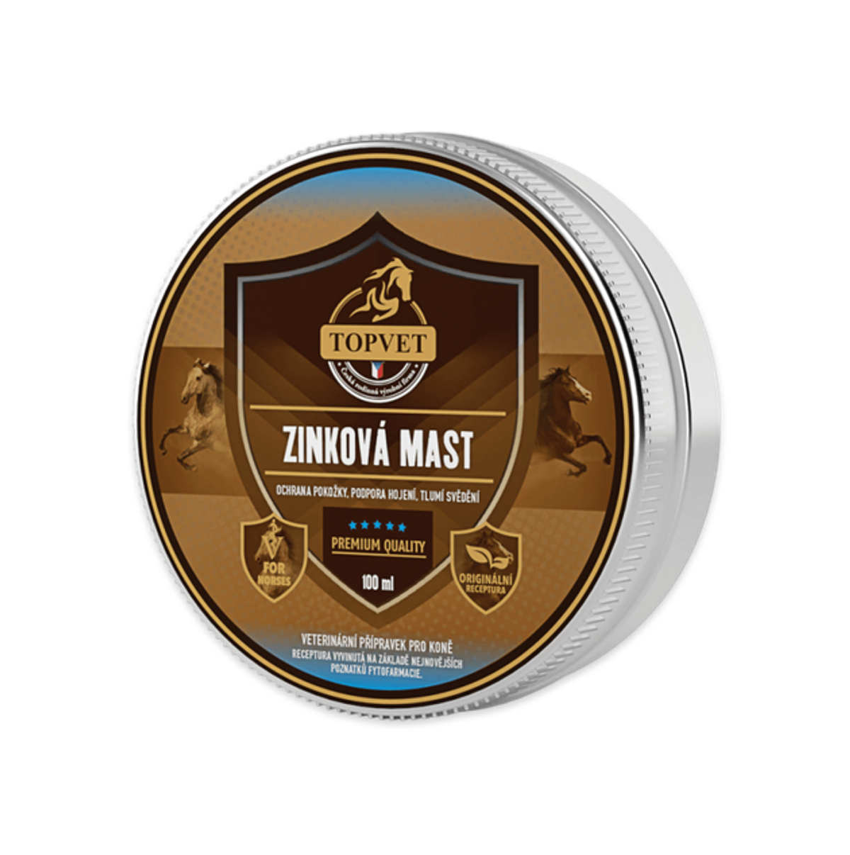 Levně Topvet Zinková mast pro koně 100 ml