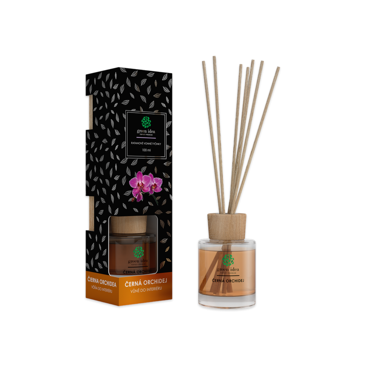 Levně Ratanové vonné tyčinky - Černá orchidej 100 ml
