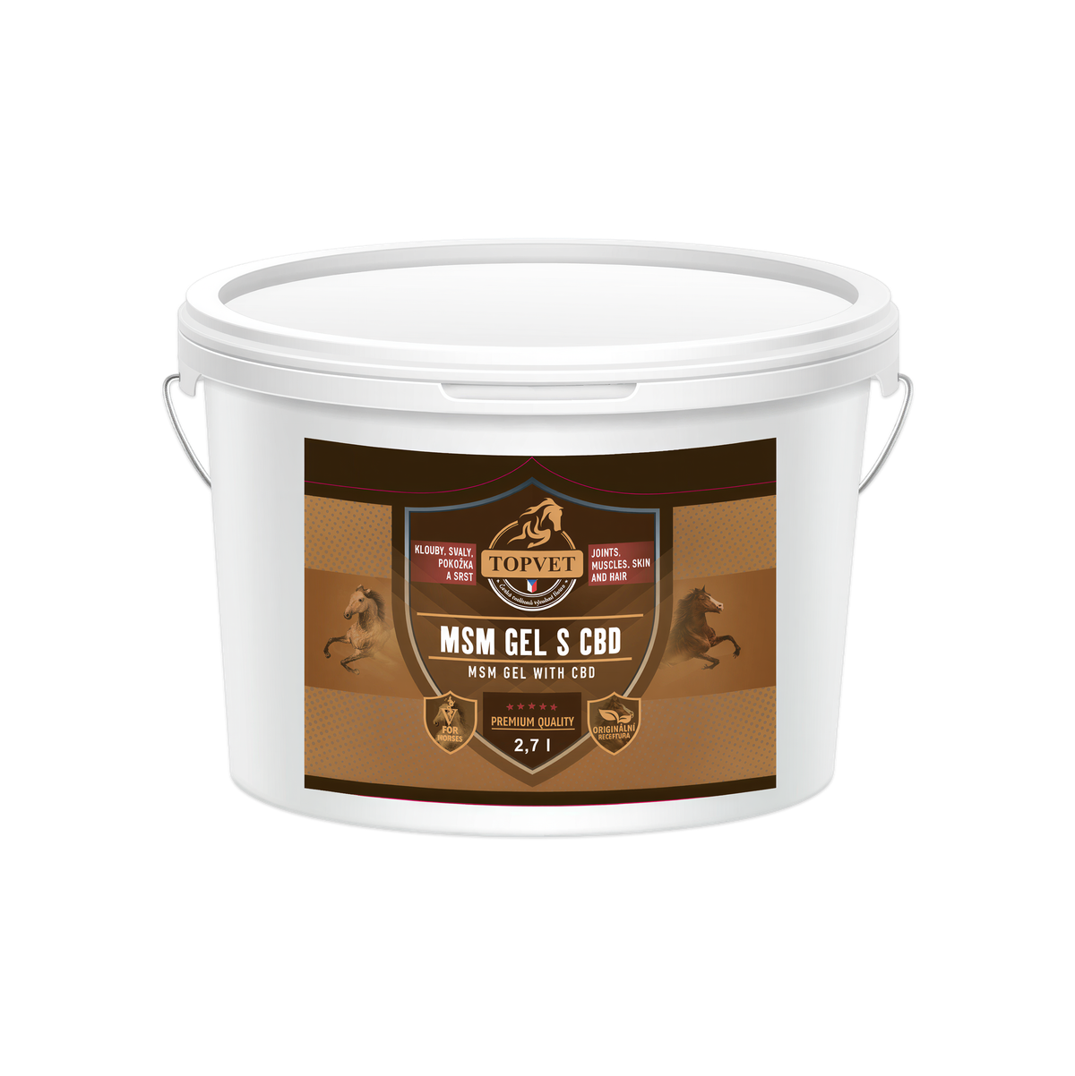 Levně Topvet MSM gel s CBD 2;7 l 2700 ml