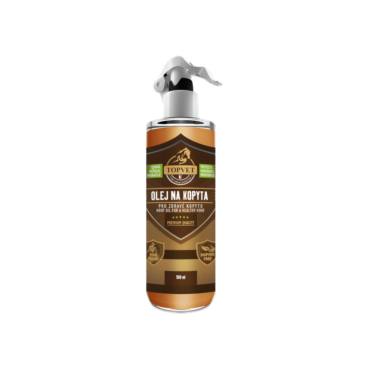 Levně Topvet Olej na kopyta - pro zdravé kopyto 500 ml