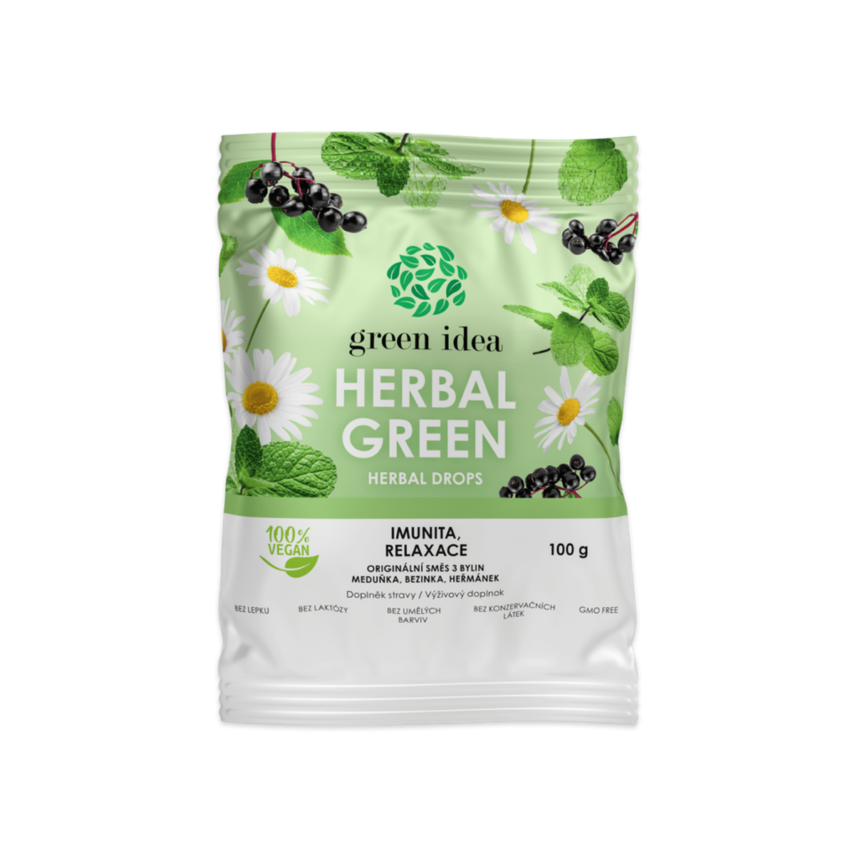 Levně Herbal green - bylinné bonbóny 100 g