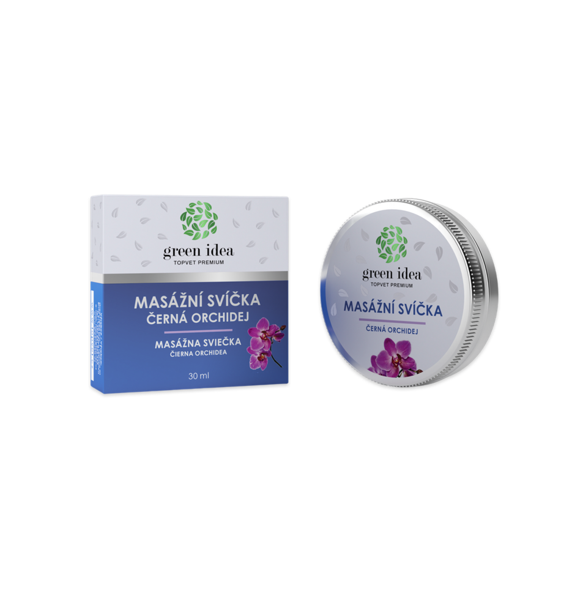 Levně Masážní svíčka - Černá orchidej 30 ml