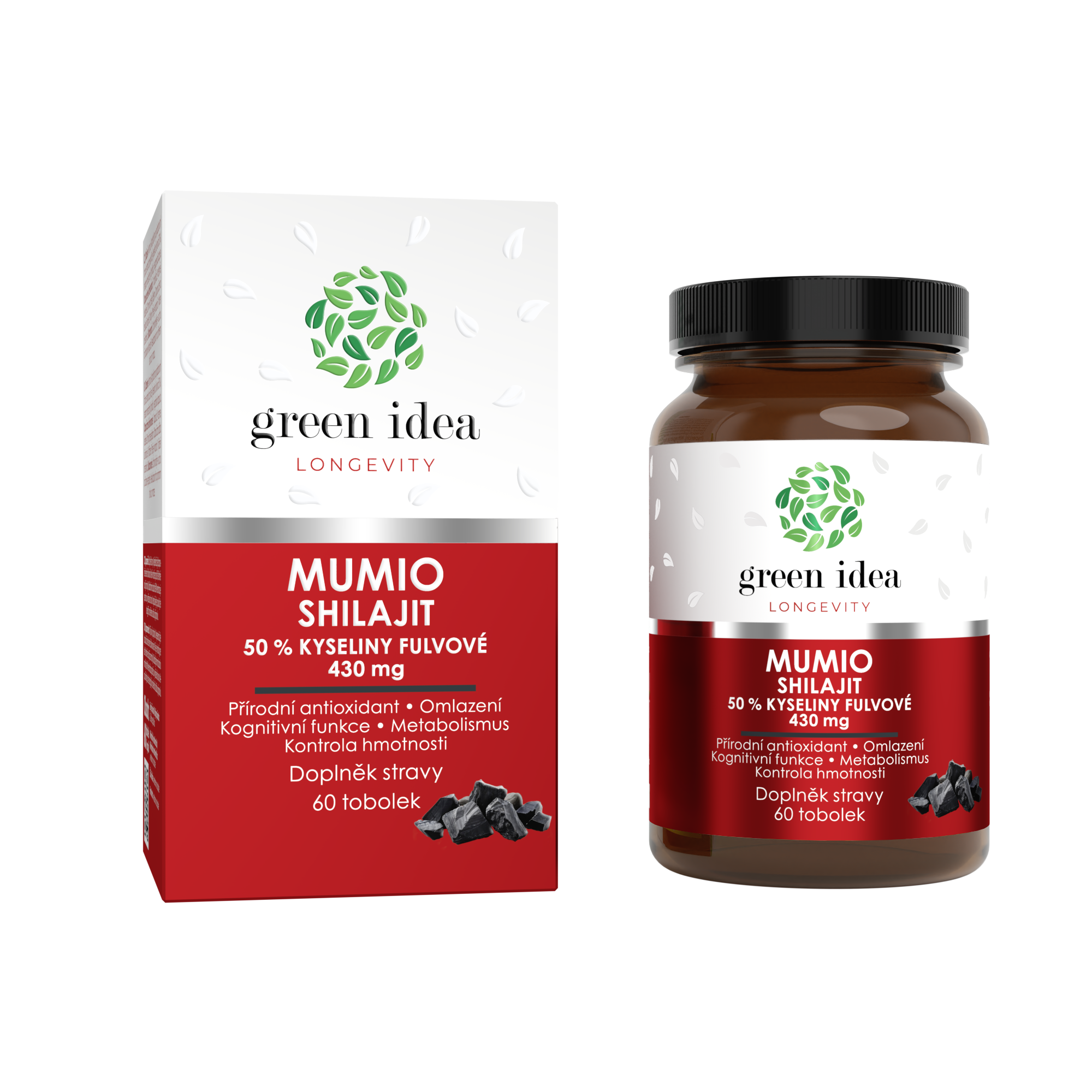Levně Mumio - Shilajit - tobolky 60 ks Antioxidant. Omlazení. Kognitivní funkce. Kontrola hmotnosti.