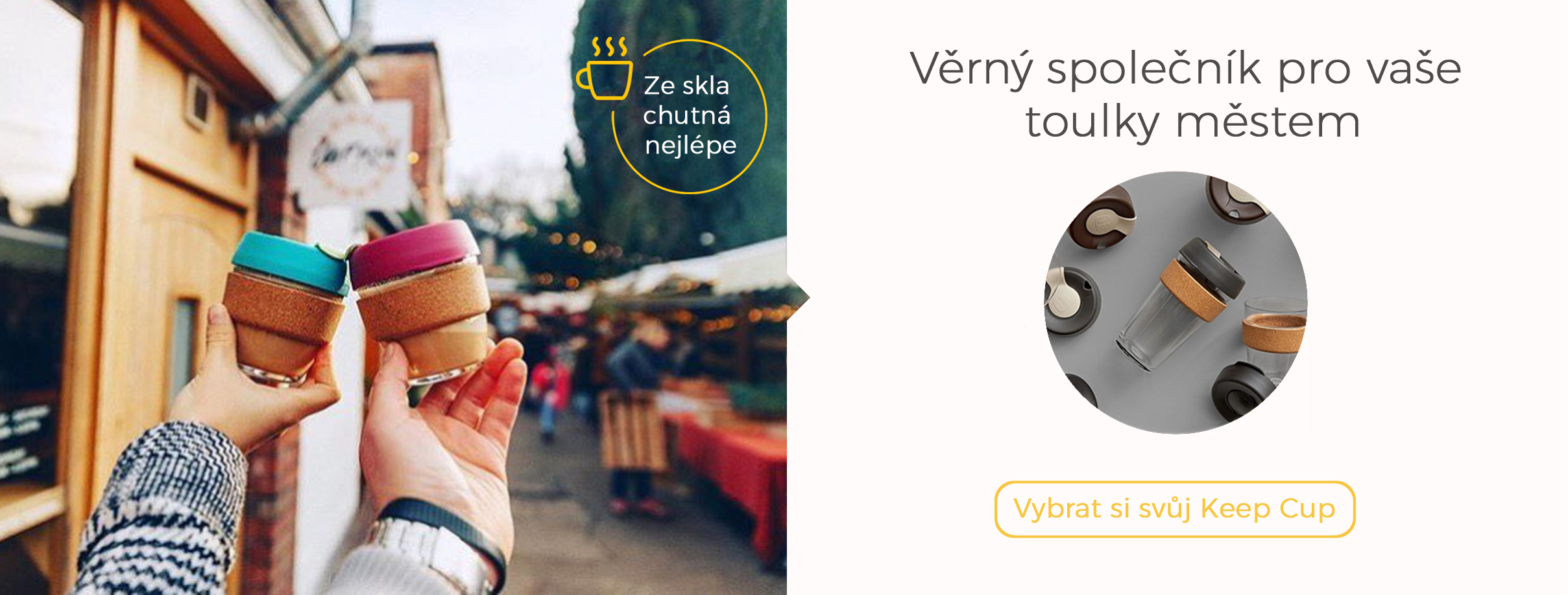 Skleněné kelímky na kávu od Keep Cup